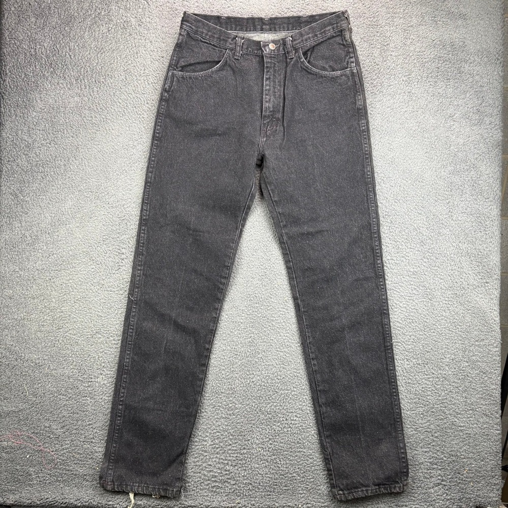 Route 66 Mens Black Denim Jeans 34x34 Straight Leg Made in USA K1700BK Vintage